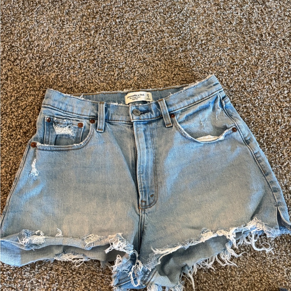 Abercrombie curve love high waisted shorts